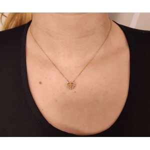 Colar Ouro 18K E Diamantes
