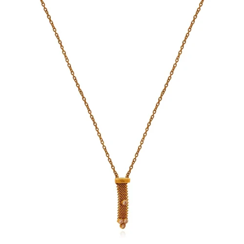 Colar Ouro 18K E Diamantes