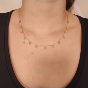 Colar Ouro 18K E Diamantes