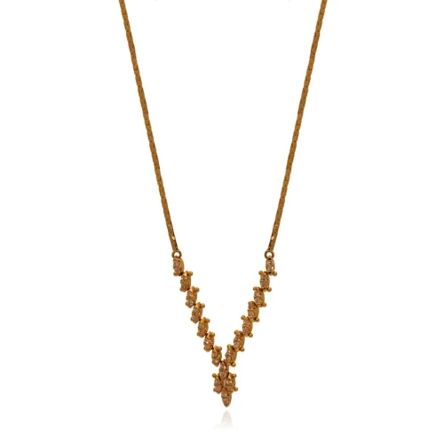 Colar Ouro 18K E Diamantes