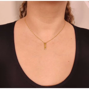 Colar Ouro 18K E Diamantes