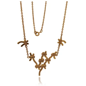 Colar Ouro 18K E Diamantes