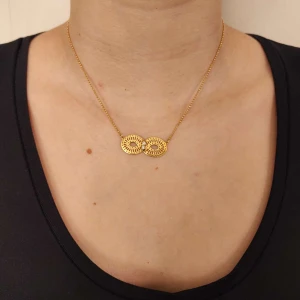 Colar Ouro 18K E Diamantes