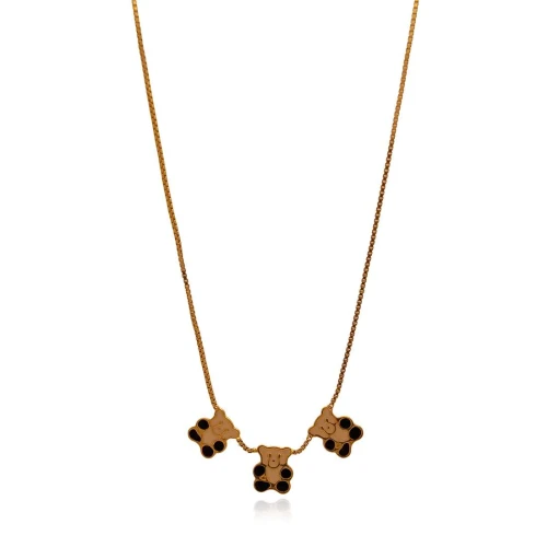 Colar Ouro 18K E Esmalte