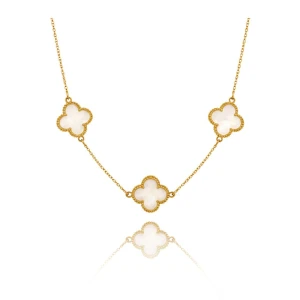 Colar Ouro 18K E Madrepérolas