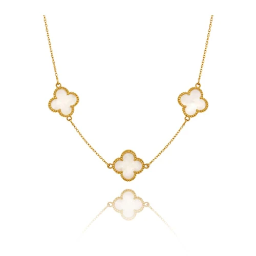 Colar Ouro 18K E Madrepérolas