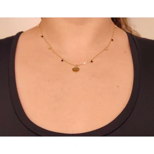 Colar Ouro 18K E Onix