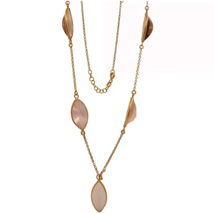 Colar Ouro 18K E Pedras Brasileiras