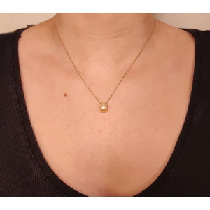 Colar Ouro 18K E Pérola