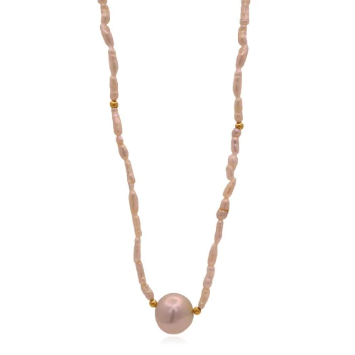 Colar Ouro 18K E Pérolas