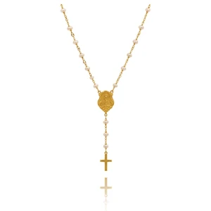 Colar Ouro 18K E Pérolas