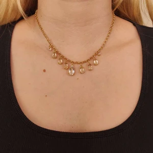 Colar Ouro 18K E Quartzos Colar Ouro 18K E Quartzos