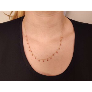 Colar Ouro 18K E Turmalinas