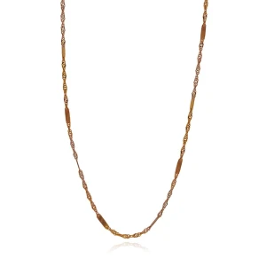 Colar Ouro 18K Em Três Cores
