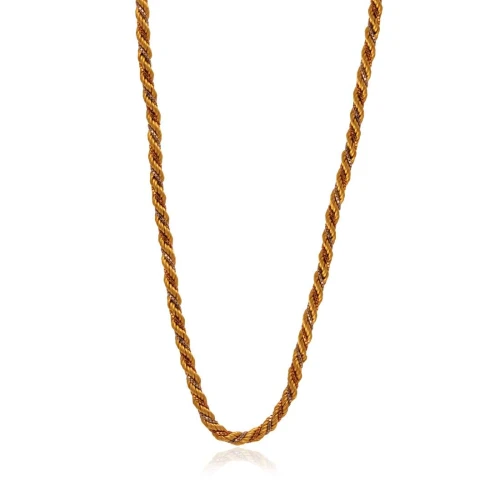 Colar Ouro 18K Em Três Cores