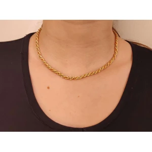 Colar Ouro 18K Em Três Cores