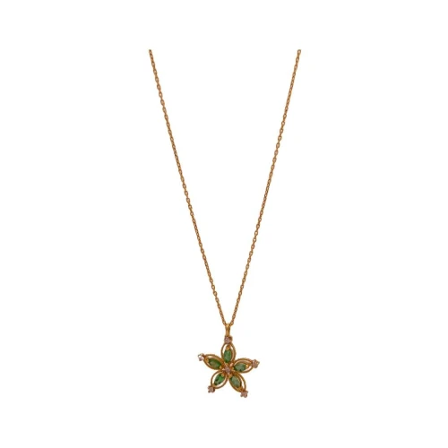 Colar Ouro 18K, Esmeraldas E Diamantes