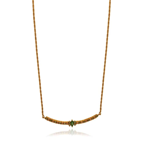 Colar Ouro 18K, Esmeraldas E Diamantes