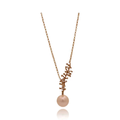 Colar Ouro 18K, Pérola E Cristáis