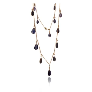 Colar Ouro 18K, Pérolas E Quartzos