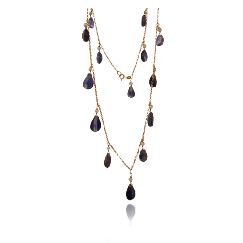 Colar Ouro 18K, Pérolas E Quartzos