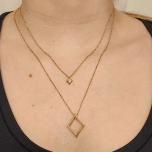 Colar Ouro 18K Rosê E Diamantes