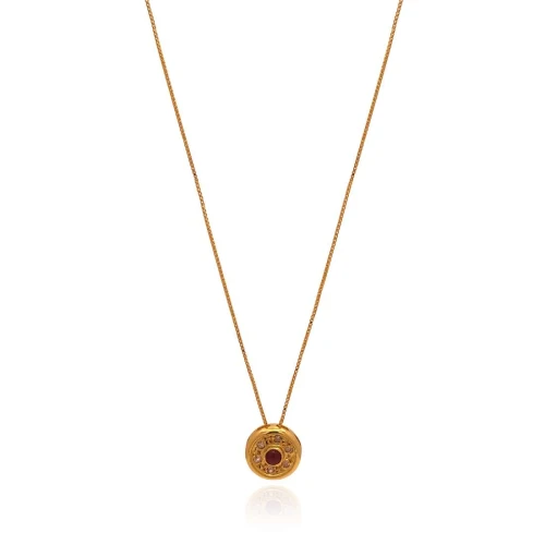 Colar Ouro 18K, Rubis E Diamantes