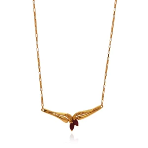 Colar Ouro 18K Rubis E Diamantes