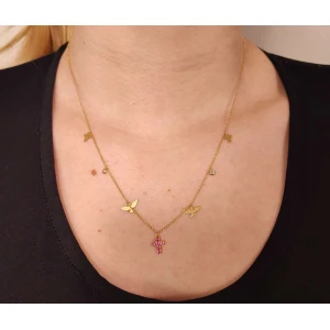 Colar Ouro 18K, Topázios E Turmalinas