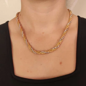 Colar Ouro 18K Três Cores