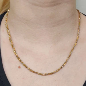 Colar Ouro 18K Três Cores