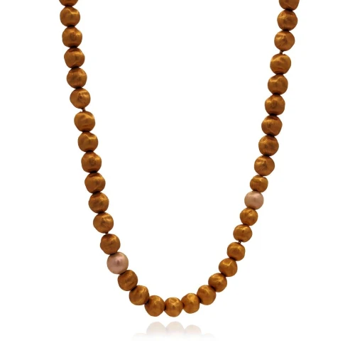 Colar Ouro 18K e Pérolas