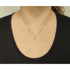 Colar Ouro Branco 18K e Diamantes
