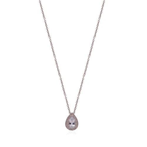 Colar Ouro Branco, Água Marinha E Diamantes