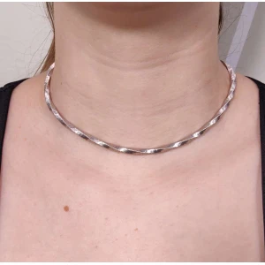 Colar Ouro Branco
