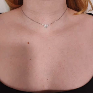 Colar Ouro Branco E Diamantes Colar Ouro Branco E Diamantes