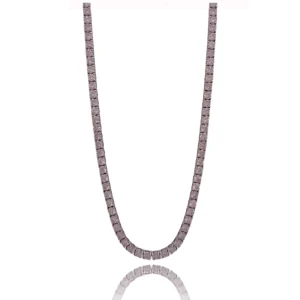 Colar Ouro Branco E Diamantes Colar Ouro Branco E Diamantes