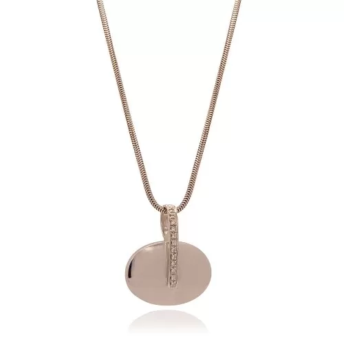 Colar Ouro Branco E Diamantes