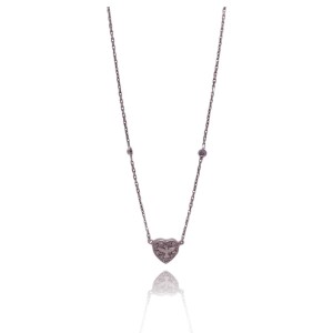 Colar Ouro Branco E Diamantes