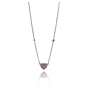 Colar Ouro Branco E Diamantes