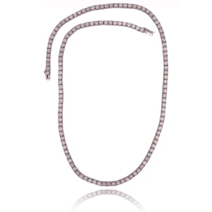 Colar Ouro Branco E Diamantes Colar Ouro Branco E Diamantes