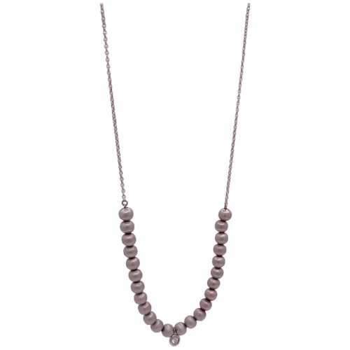 Colar Ouro Branco E Diamantes