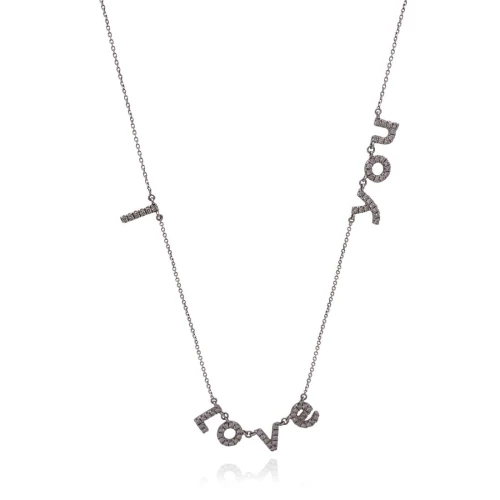 Colar Ouro Branco E Diamantes