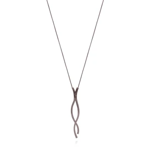 Colar Ouro Branco E diamantes
