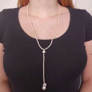 Colar Pérolas E Detalhes Ouro 18K