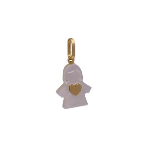 Pingente Madrepérola E Detalhes Em Ouro 18K