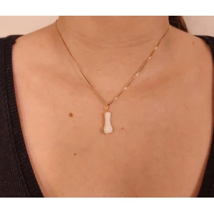 Pingente Madrepérola E Passador Ouro 18K