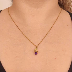 Pingente Ouro 18K, Ametista E Rubis