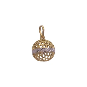 Pingente Ouro 18K Duas Cores