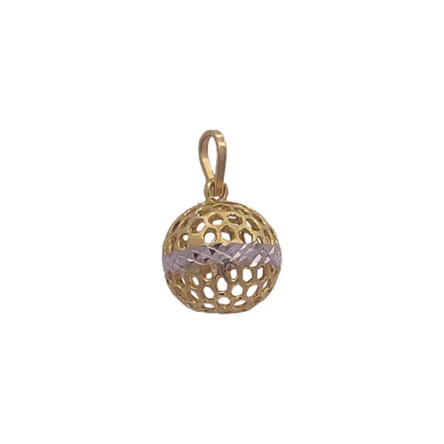 Pingente Ouro 18K Duas Cores